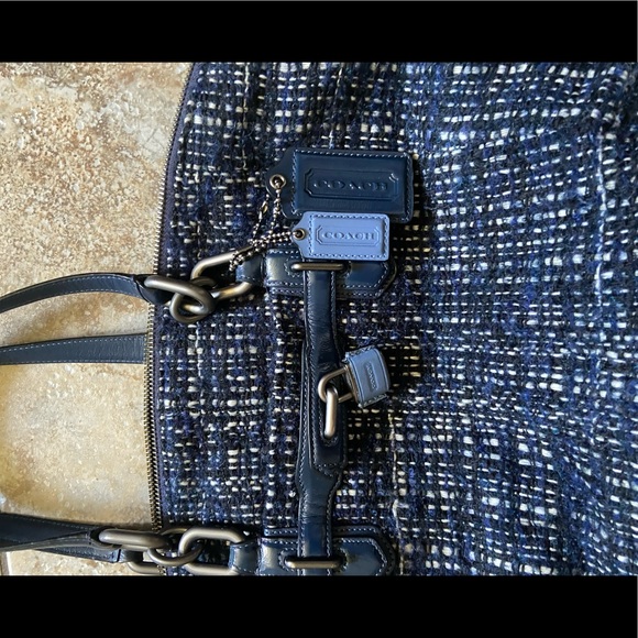 Coach Chelsea Emerson tweed satchel - Picture 7 of 9